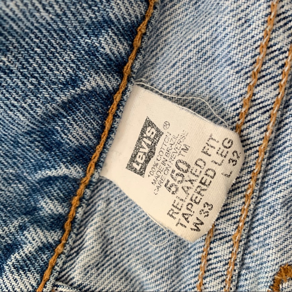Vintage Levi's 550 Orange Tab Light Blue 28 29 - Picture 6 of 8